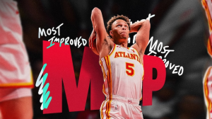 

'Hawks' Dyson Daniels claims Most Improved Player accolade'
